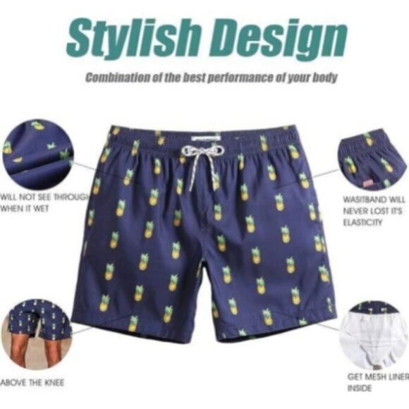 ✨✨MaaMgic Men's Swim Trunks L XL NWT - Picture 3 of 5